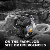 BE Power 1" Water Transfer Pump with Powerease 79 Engine