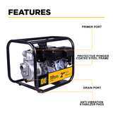 BE Power 2" 33PSI 158GPM Water Transfer Pump with Powerease 225 Engine