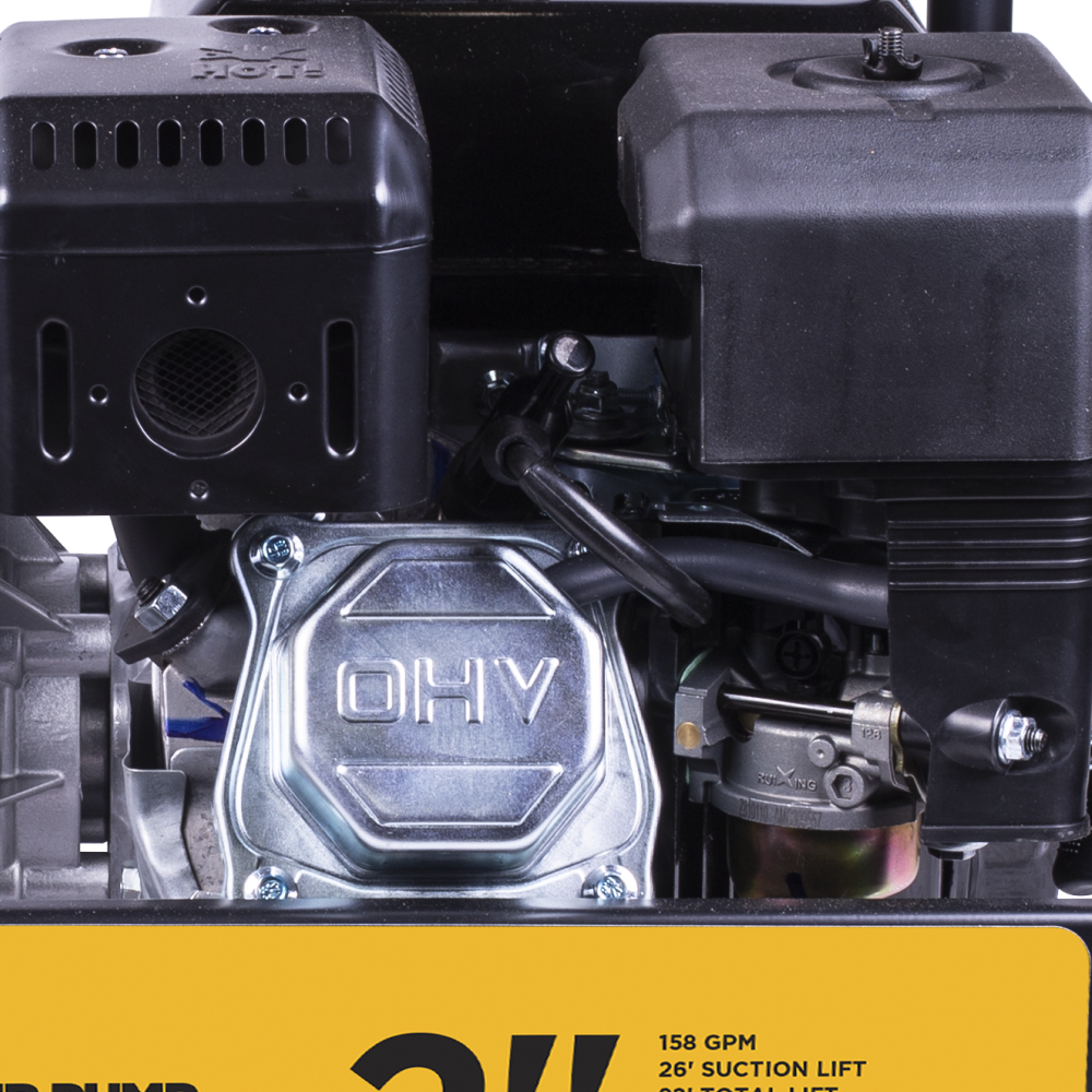 BE Power 2" 33PSI 158GPM Water Transfer Pump with Powerease 225 Engine