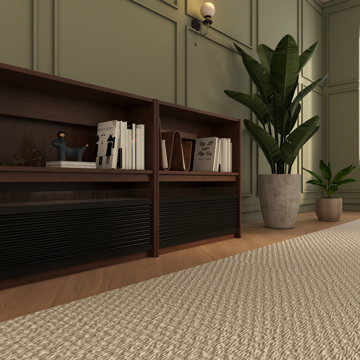 Bundle VIVIDSTORM Nexus Motorized Projector Screen Integrated Shelving Unit & S White Cinema/S ALR Motorized Tension Floor Rising Obsidian Long Throw ALR Projector screen