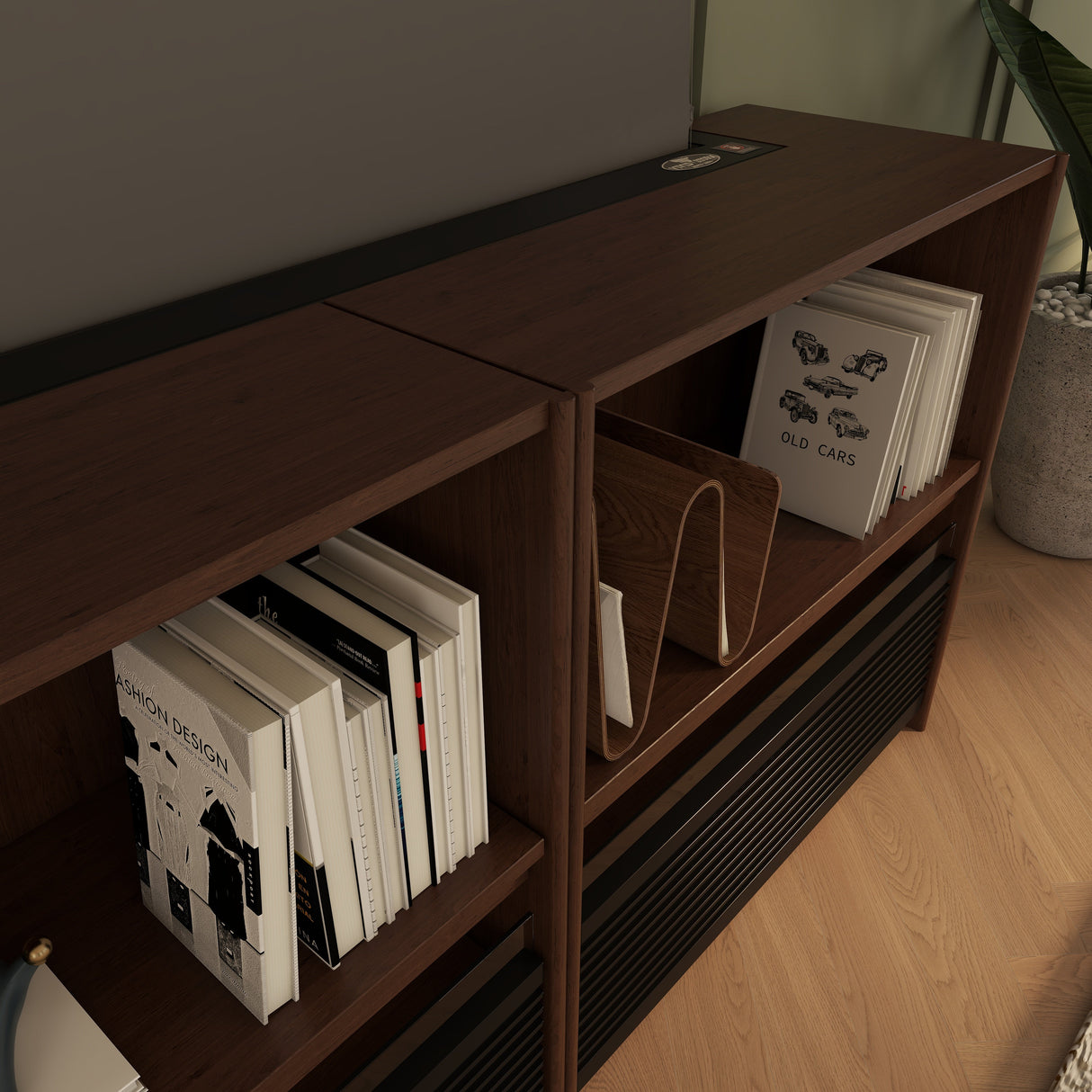 Bundle VIVIDSTORM Nexus Motorized Projector Screen Integrated Shelving Unit & S White Cinema/S ALR Motorized Tension Floor Rising Obsidian Long Throw ALR Projector screen