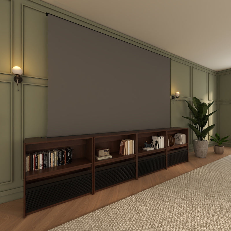 VIVIDSTORM Nexus Motorized Projector Screen Integrated Shelving Unit