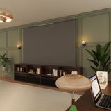 Bundle VIVIDSTORM Nexus Motorized Projector Screen Integrated Shelving Unit & S White Cinema/S ALR Motorized Tension Floor Rising Obsidian Long Throw ALR Projector screen