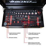 MotoBox | Ricky Carmichael 26" 5-Drawer Portable Tool Box with 103-Piece Metric Motorcycle Tool Set