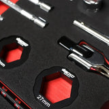 MotoBox | Ricky Carmichael 26" 5-Drawer Portable Tool Box with 103-Piece Metric Motorcycle Tool Set