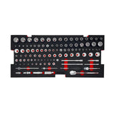 227-Piece Metric and SAE Combo 5-Drawer Hand Carry Tool Box