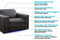 Valencia Barcelona Grand Leather Home Theater Seating Row of 4, Charcoal Grey