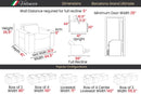 Valencia 2025 New Barcelona Grand Ultimate Leather Home Theater Seating Row of 3 Loveseat Left, Graphite