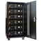 EG4 Enclosed Battery Rack | 6 Slot | Wheels Included | Bus Bar Covers | Welded (Grey)