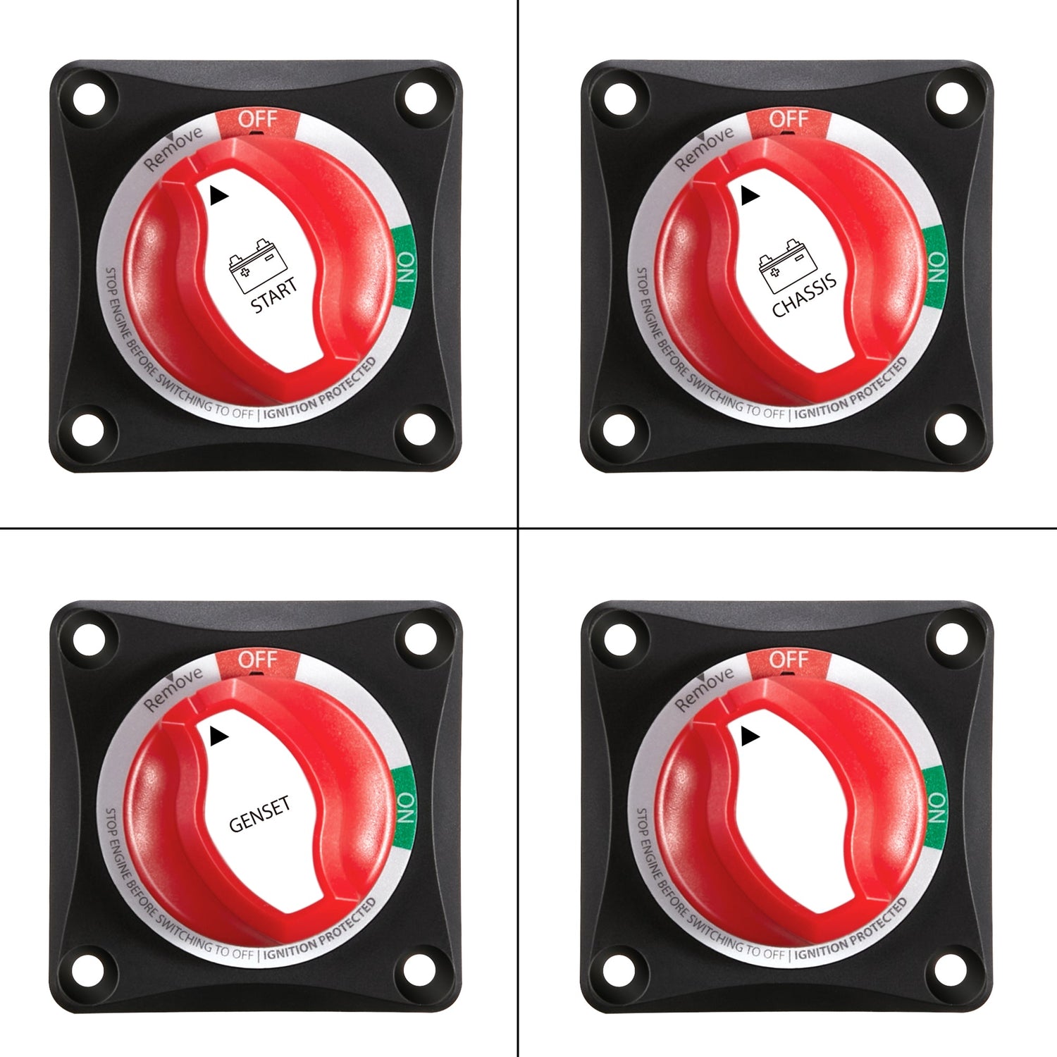 275A On/Off Battery Switch | 275 Amp DC Switch with Removable Knob for Isolation and Safety | Easy Install