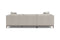 Valencia Bergen Fabric Sectional Sofa with Left Hand Facing Chaise, Beige Color