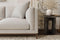 Valencia Bergen Fabric Sectional Sofa with Left Hand Facing Chaise, Beige Color