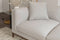 Valencia Bergen Fabric Sectional Sofa with Right Hand Facing Chaise, Beige Color