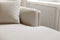 Valencia Bergen Fabric Sectional Sofa with Right Hand Facing Chaise, Beige Color