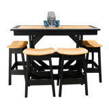 Buck Stove Breakfast Brunch Buffet With 4 Stools - FF BRBB