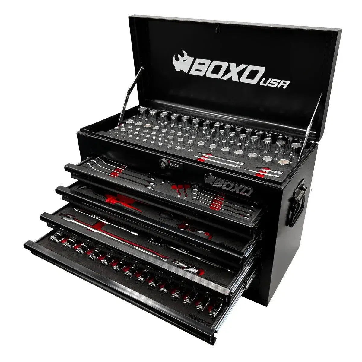 238-Piece Metric and SAE Combo 5-Drawer Hand Carry Tool Box