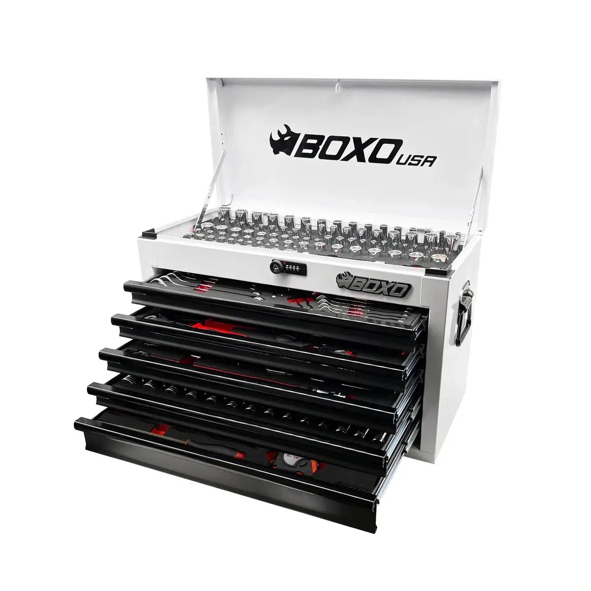 238-Piece Metric and SAE Combo 5-Drawer Hand Carry Tool Box