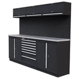 OSM Series | 78" 14-Piece Professional Organized Storage Modules Build Out | 7-Drawers, 5-Cabinets