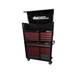 Pro Series | Loaded 45" 19-Drawer Rolling Tool Box | Black and Red