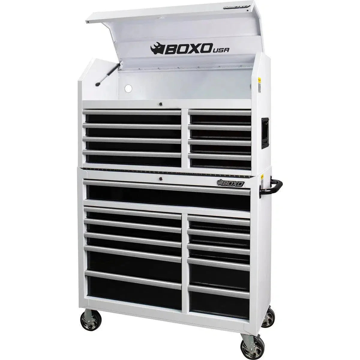 Tech Series | Loaded 41" 19-Drawer Rolling Tool Box | White