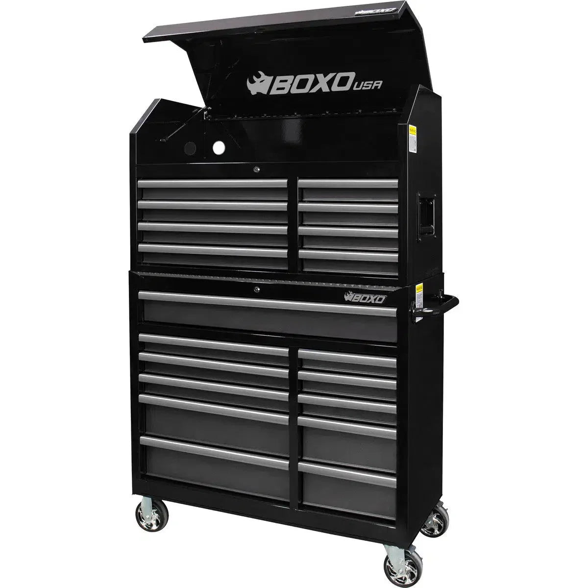 Tech Series | Loaded 41" 19-Drawer Rolling Tool Box | Black