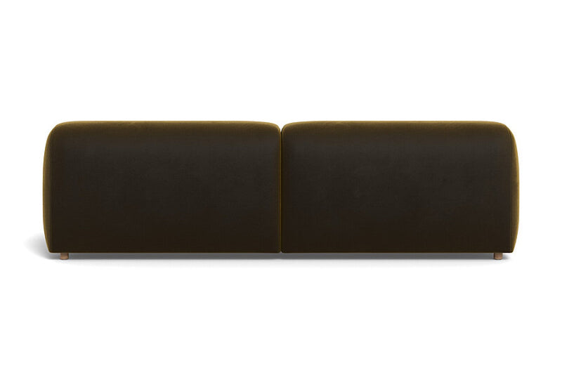 Valencia Brielle Velvet Fabric Three Seats Sofa, Oliver Green