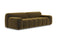Valencia Brielle Velvet Fabric Three Seats Sofa, Oliver Green