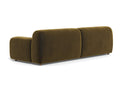 Valencia Brielle Velvet Fabric Three Seats Sofa, Oliver Green