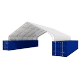 40'x40'x15' Double Truss Peak Container Canopy Shelter