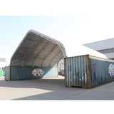 40'x40'x15' Double Truss Peak Container Canopy Shelter