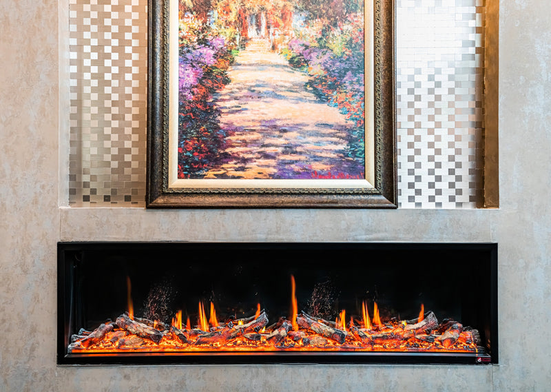 Litedeer Homes Alpine Series 50-Inch Ultra-Slim Electric Fireplace with App (Model: ZEF50VL)