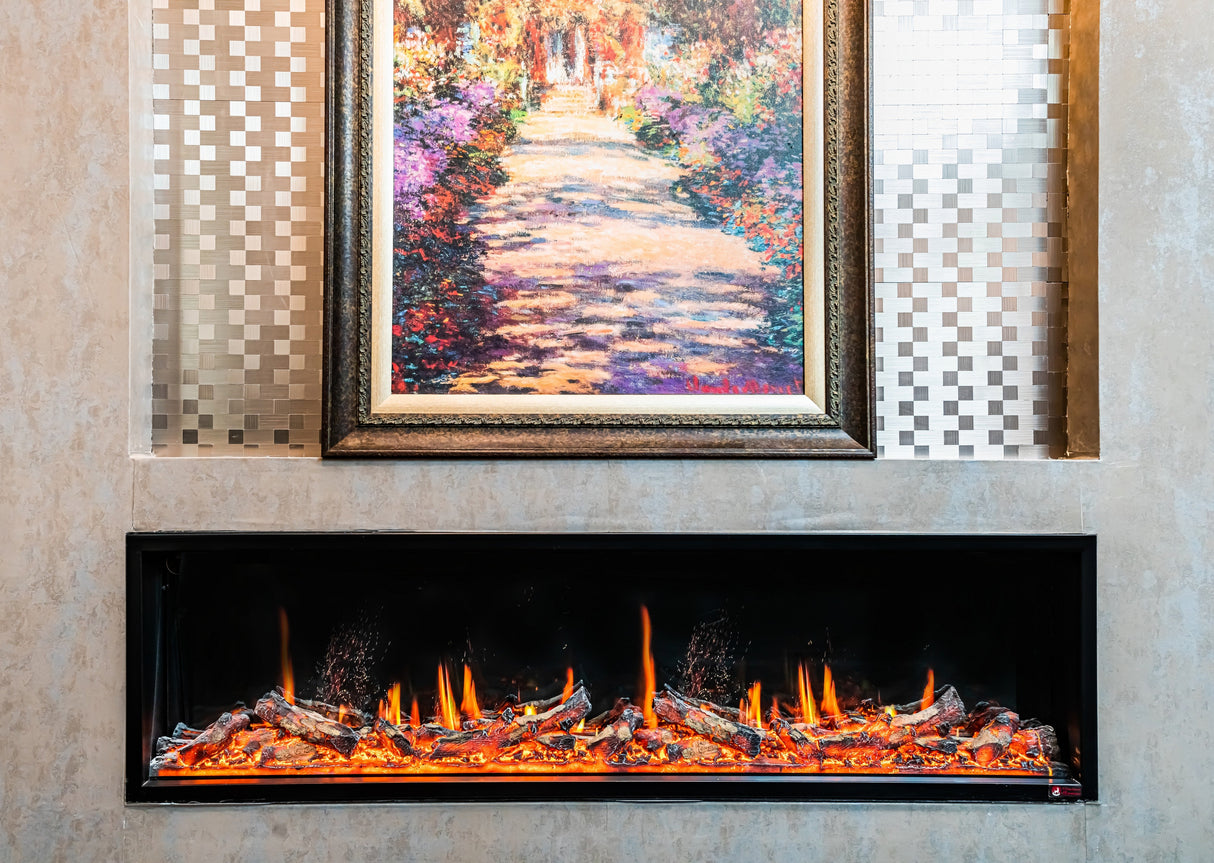 Litedeer Homes Alpine Series 60-Inch Ultra-Slim Electric Fireplace with App (Model: ZEF60VL)