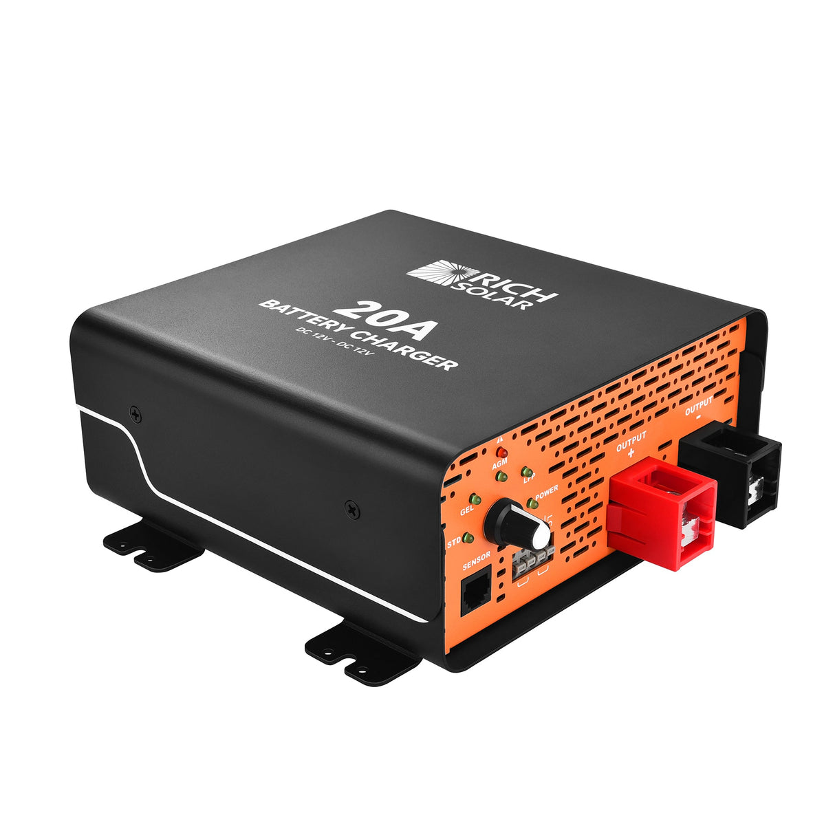 12V 20A DC-DC Battery Charger for RV, Van, Boat, Off-Grid | Lithium & Lead-Acid Batteries