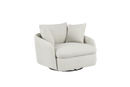 Valencia Giorgia Glacier White Fabric Accent Chair, Beige