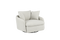 Valencia Giorgia Glacier White Fabric Accent Chair, Beige