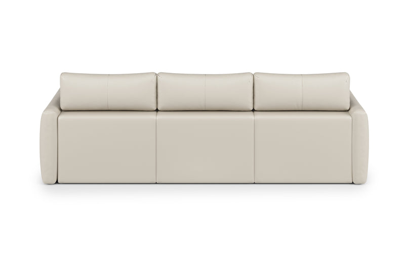 Valencia Alessia Leather Three Seats Recliner Sofa, Beige