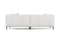 Valencia Kotor Modern Fabric Sofa, White