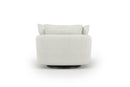 Valencia Giorgia Glacier White Fabric Accent Chair, Beige