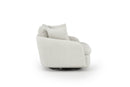 Valencia Giorgia Glacier White Fabric Accent Chair, Beige