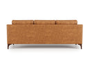 Valencia Hannah Full-Aniline Leather Three Seats Sofa, Saddle Tan