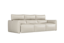 Valencia Alessia Leather Three Seats Recliner Sofa, Beige