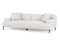 Valencia Kotor Modern Fabric Sofa, White