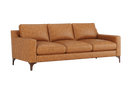 Valencia Hannah Full-Aniline Leather Three Seats Sofa, Saddle Tan