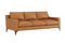 Valencia Hannah Full-Aniline Leather Three Seats Sofa, Saddle Tan