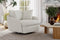Valencia Giorgia Glacier White Fabric Accent Chair, Beige