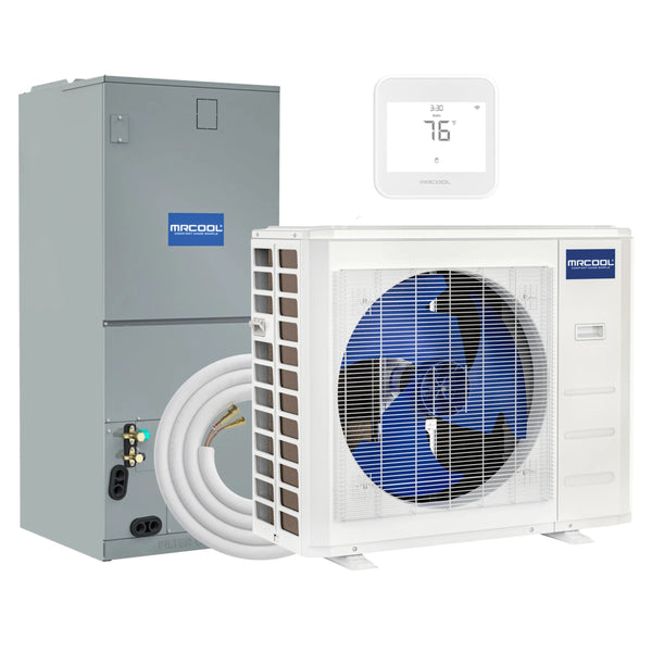 MRCOOL® VersaPro 3 Ton 16.1 SEER2 Central Ducted DC Inverter Heat Pump Split System with Smart Wi-Fi Thermostat and Wireless Remote Control  - Multiposition - MVP-36-HP-230A00-O