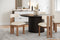 Valencia Carlo Natural Oak Wood Boucle Dining Chair, Beige (Set of 2)