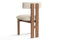 Valencia Carlo Natural Oak Wood Boucle Dining Chair, Beige (Set of 2)