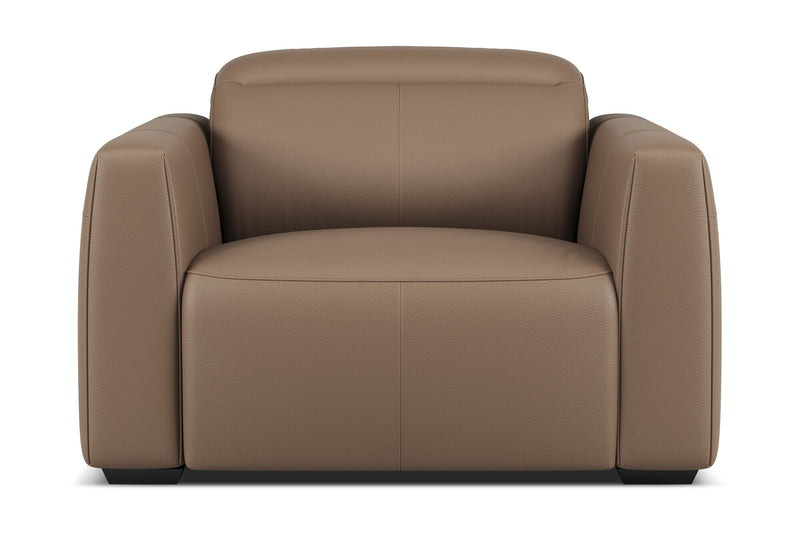 Valencia Carmen Leather Single Recliner Chair, Brown