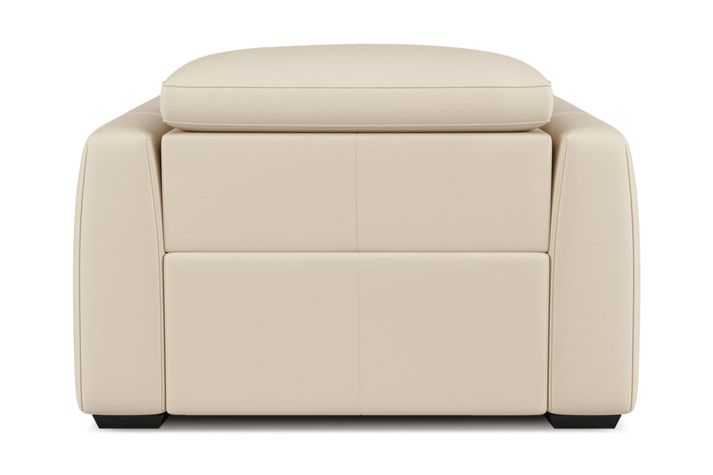 Valencia Carmen Leather Single Recliner Chair, Beige